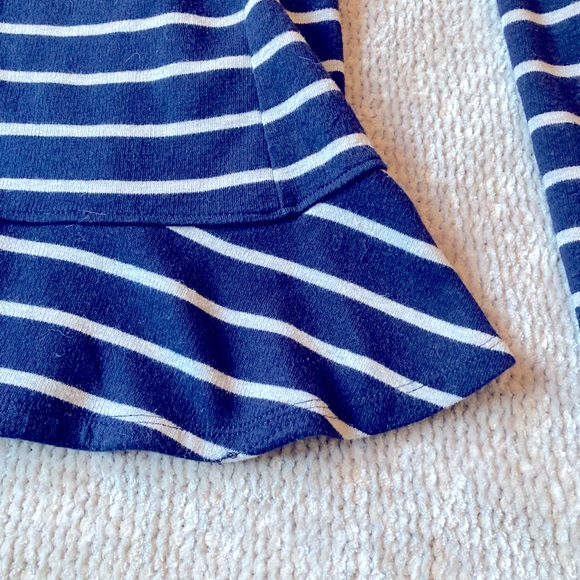 Ruffle Hem Striped Cardigan Sweater Jacket Jane and Delancey Medium - Picture 4 of 5